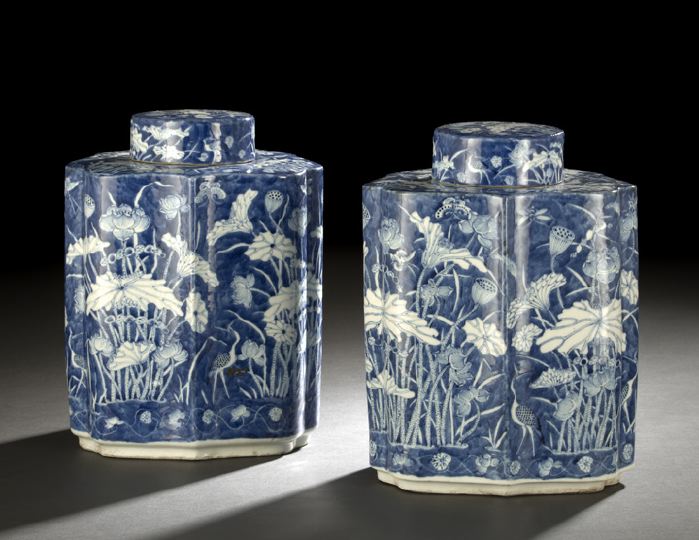 Unusual Pair of Chinese Blue and