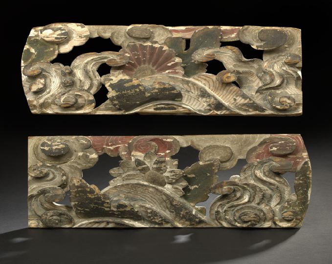 Unusual Pair of Japanese Carved