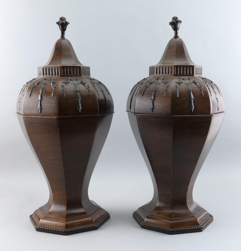 UNUSUAL PAIR OF URN-FORM KNIFE