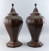 UNUSUAL PAIR OF URN-FORM KNIFE