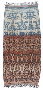 UNUSUAL PART INDIGO IKAT HINGG