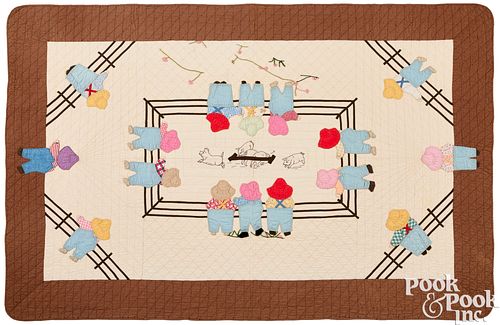 UNUSUAL PATCHWORK AND EMBROIDERED