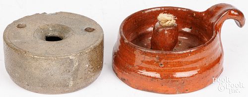UNUSUAL PENNSYLVANIA REDWARE FLAT