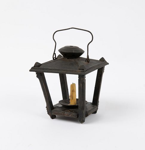 UNUSUAL PRIMITIVE WOODEN CANDLE