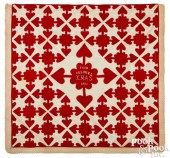 UNUSUAL RED AND WHITE APPLIQUé