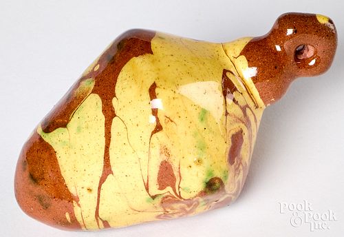 UNUSUAL REDWARE PLUMB BOBUnusual