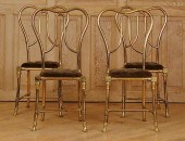 UNUSUAL SET 4 BRONZE SIDE CHAI