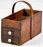 UNUSUAL SHAKER KINDLING BOX, 1