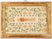 UNUSUAL SILK EMBROIDERY, 19TH