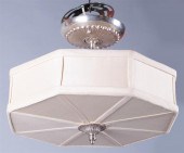 UNUSUAL SILVERPLATED CHANDELIE