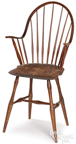 UNUSUAL TALL CONTINUOUS ARM WINDSOR