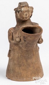 UNUSUAL TERRA COTTA EFFIGY WAT