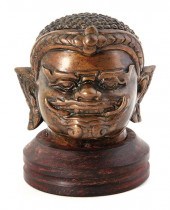 Unusual Thai bronze Dharmapala