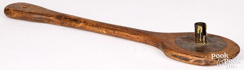 UNUSUAL TIN AND PINE PADDLE
