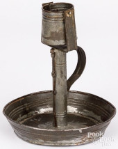 UNUSUAL TIN GIMBALED FAT LAMP,