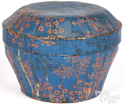 UNUSUAL WALLPAPER DOME LID BOX,