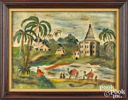 UNUSUAL WATERCOLOR BIBLICAL