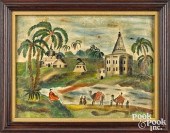 UNUSUAL WATERCOLOR BIBLICAL LA