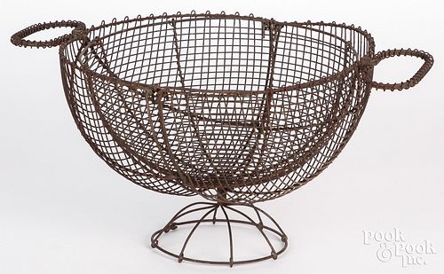 UNUSUAL WIRE FRUIT COMPOTE, LATE