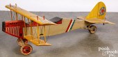 UNUSUAL WOODEN RIDE-ON BI-WING