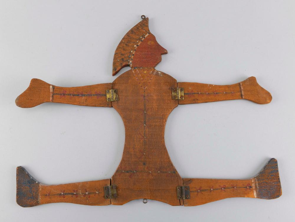 UNUSUAL WOODEN SILHOUETTE FIGURE OF
