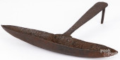 UNUSUAL WROUGHT IRON HEARTH PA