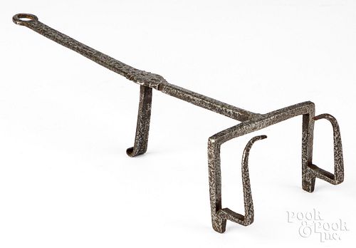 UNUSUAL WROUGHT IRON TOASTER,