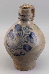 UNUSUALLY SHAPED STONEWARE JUG
