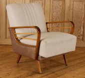 UPHOLSTERED ATOMIC CLUB CHAIR