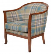 UPHOLSTERED BARREL ARMCHAIRUph