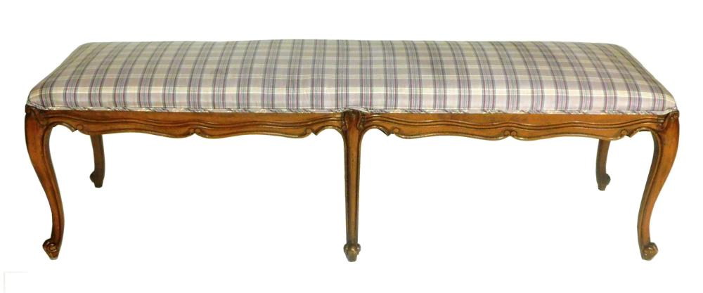 UPHOLSTERED BENCH, FRENCH STYLE,