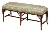 UPHOLSTERED BENCH WITH BAMBOO-