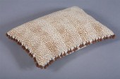 UPHOLSTERED BROWN VELVET DOWN-