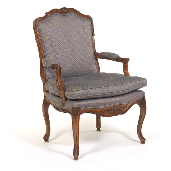UPHOLSTERED CHAIR 37 ¾"H x 26"W x