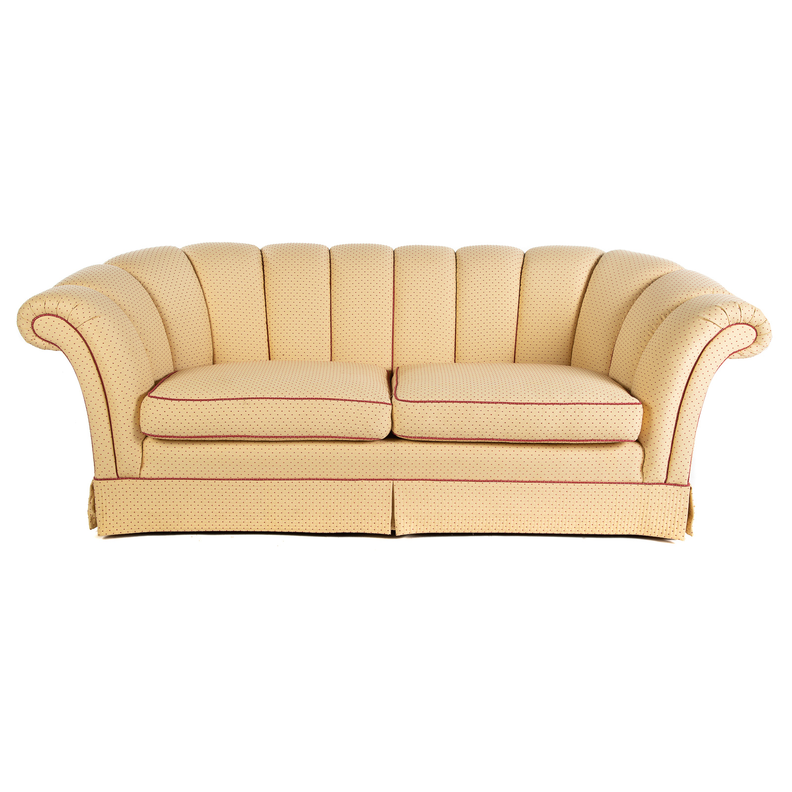 UPHOLSTERED CHANNEL BACK SOFA