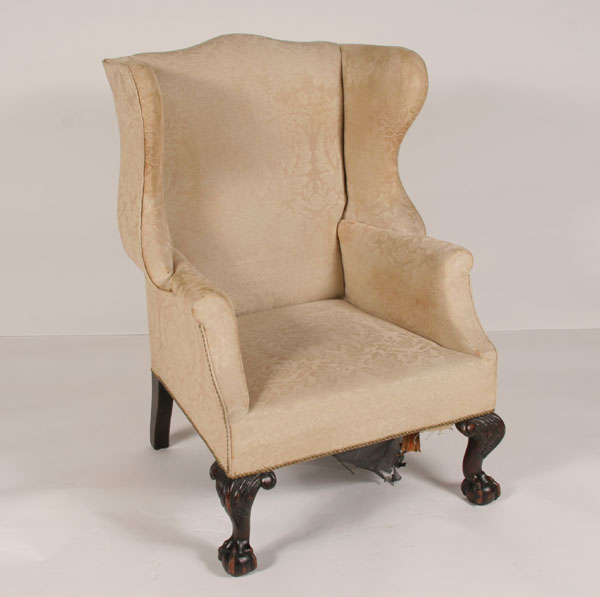 Upholstered Chippendale-style