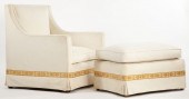 Upholstered Club Chair with Ot