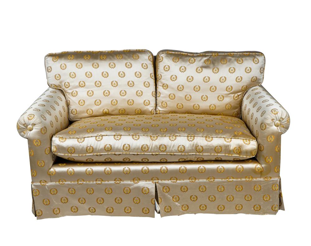 UPHOLSTERED LOVESEATwith Napoleonic