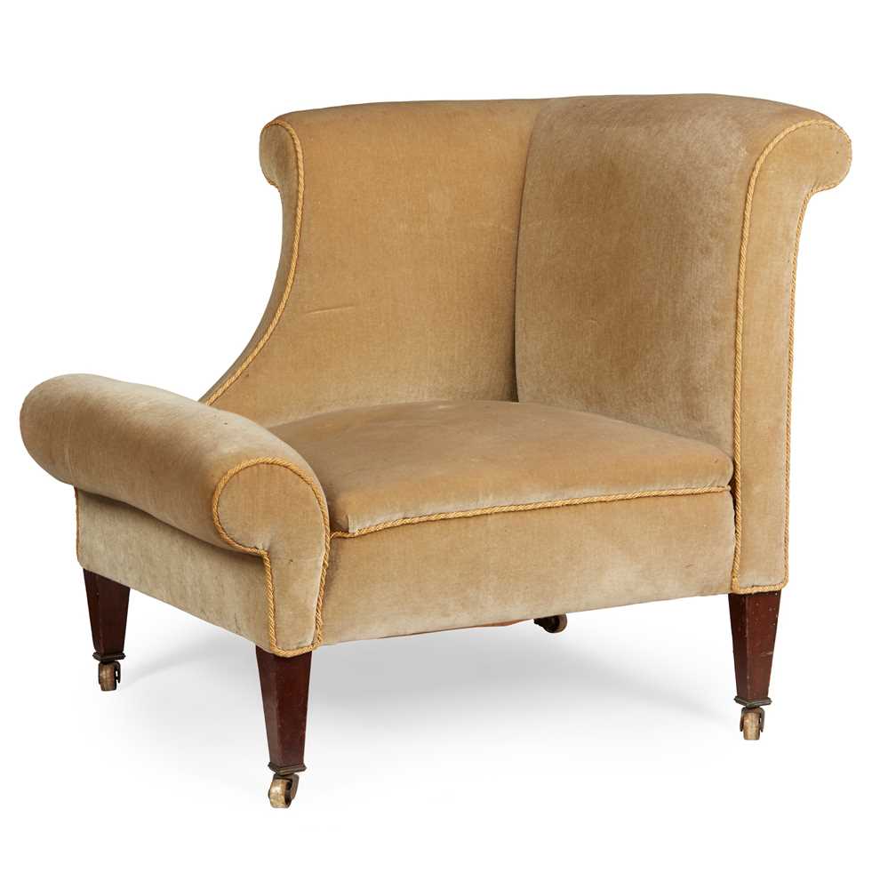 UPHOLSTERED 'NAPOLEON' ARMCHAIR,