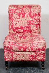 UPHOLSTERED ROLLING SLIPPER /