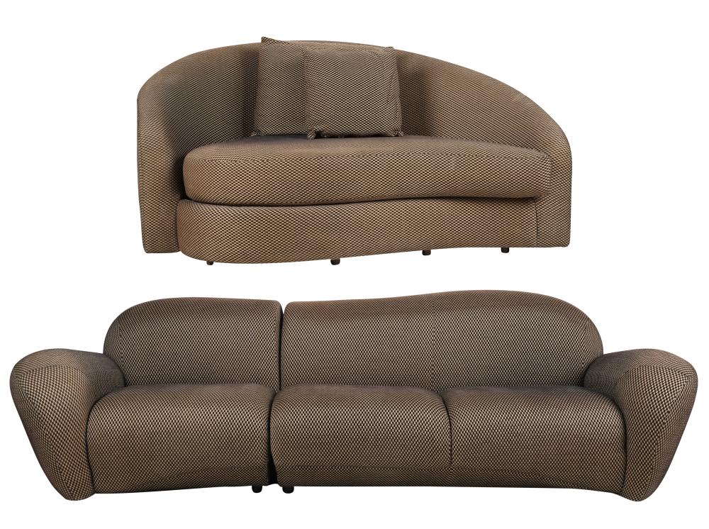 UPHOLSTERED SOFA AND