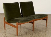 UPHOLSTERED TWO SEAT SETTEE MA