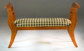 Upholstered Victorian Lyre-sha