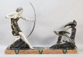 URIANO ART DECO SPELTER SCULPT