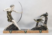URIANO ART DECO SPELTER SCULPT
