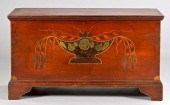 URN DECORATED BLANKET CHEST, V