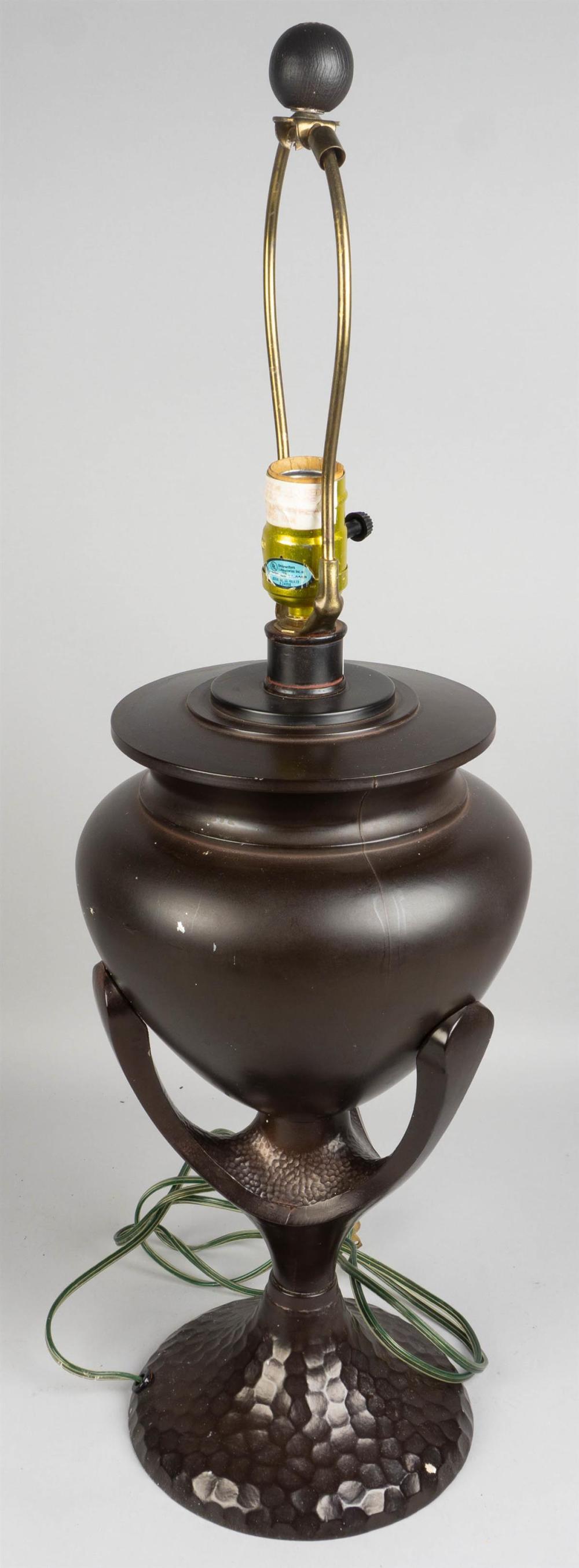 URN SHAPE ART NOUVEAU-STYLE METAL