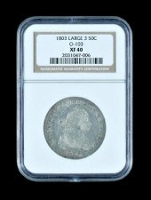 U.S. 1803 half dollar, NGC XF-