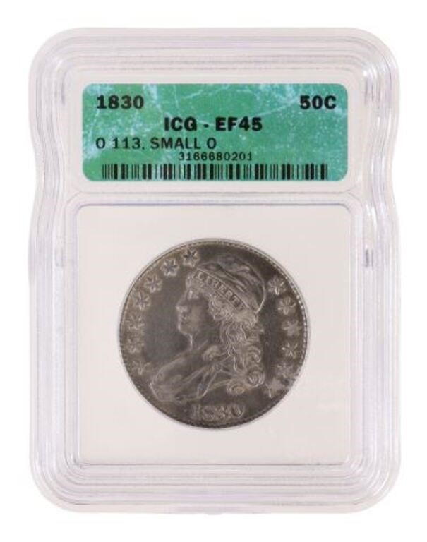 U.S. 1830 CAPPED BUST HALF