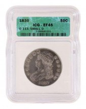 U.S. 1830 CAPPED BUST HALF DOL